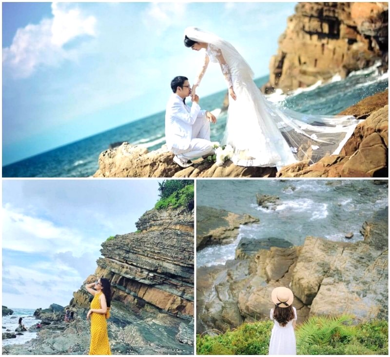 Bãi đá Cầu Mỵ: Nơi tình yêu chớm nở, nhiều cặp đôi bén duyên.