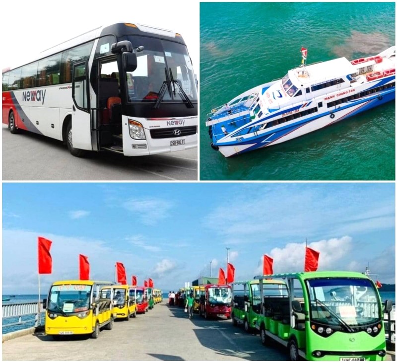 Phương tiện di chuyển cho tour Cô Tô 2 ngày 1 đêm.